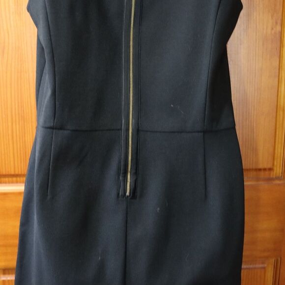Banana Republic Black Tank Square Neck Mini Dress 14 Corporate Goth - Picture 9 of 15